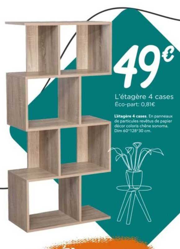 l'étagère 4 cases