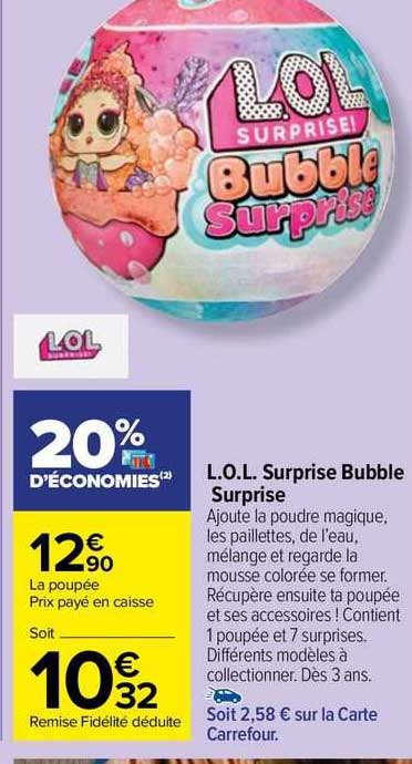 l.o.l. surprise bubble surprise