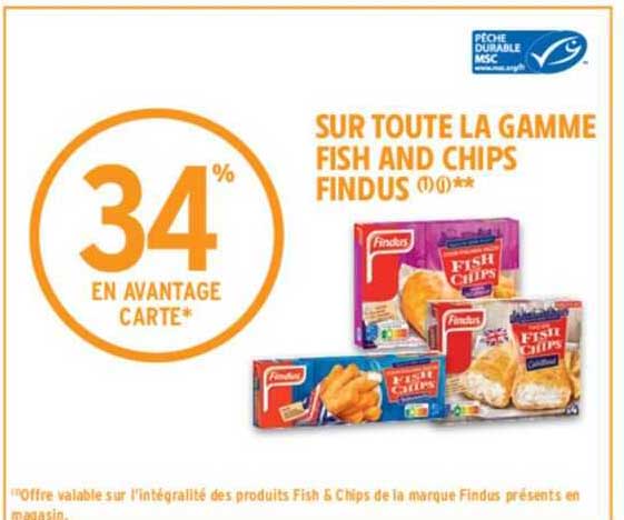 la gamme fish and chips findus