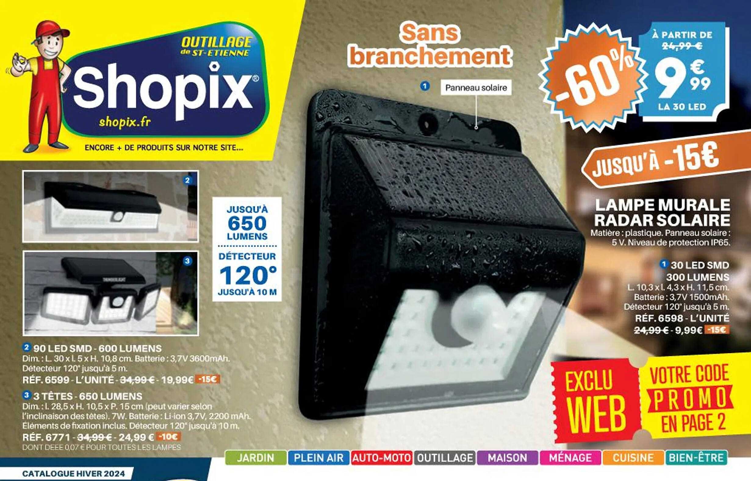 lampe murale radar solaire