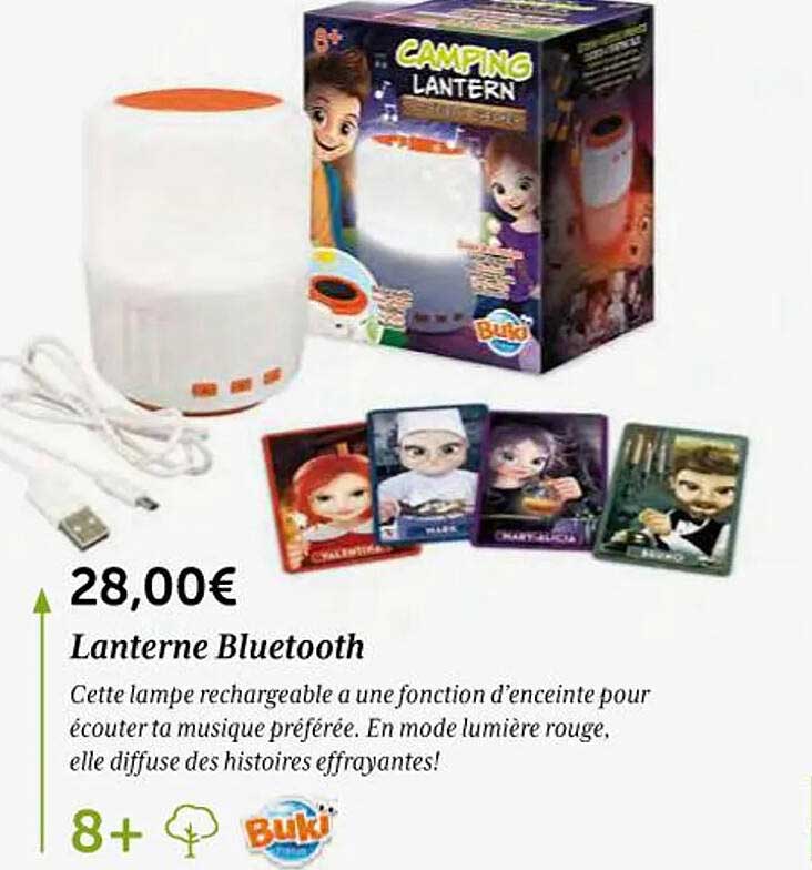 lanterne bluetooth buki