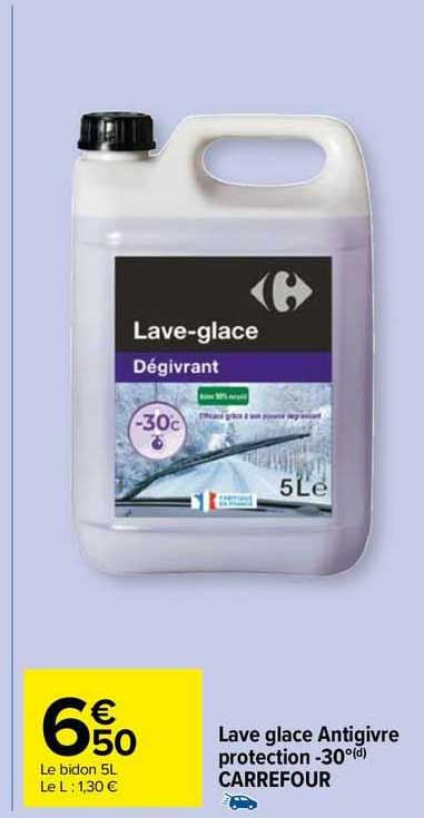 lave glace antigivre protection -30° carrefour