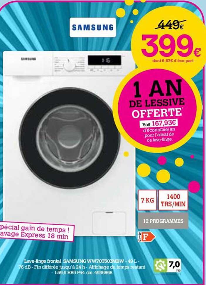 lave-linge frontal samsung