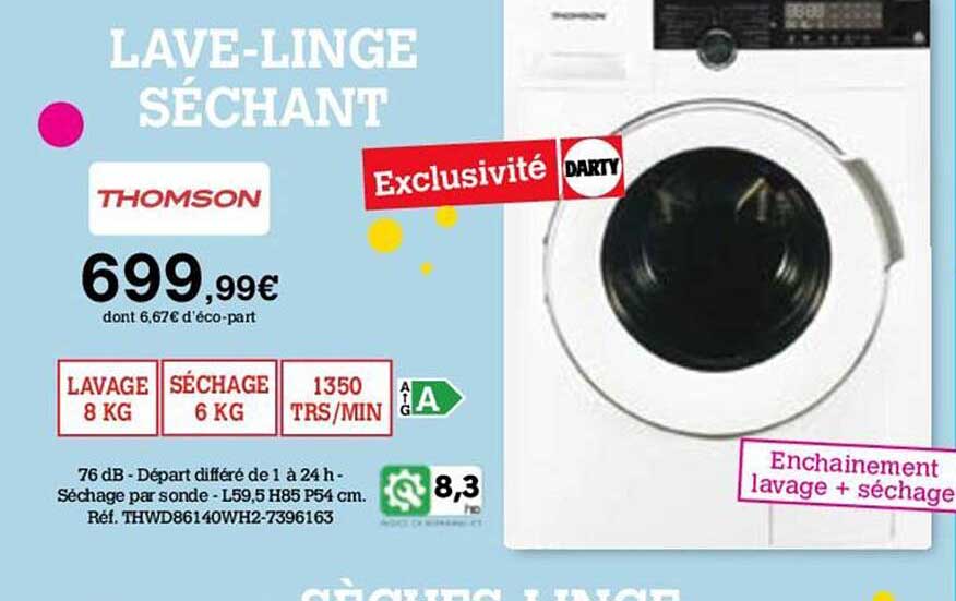 Lave-linge Séchant Thomson