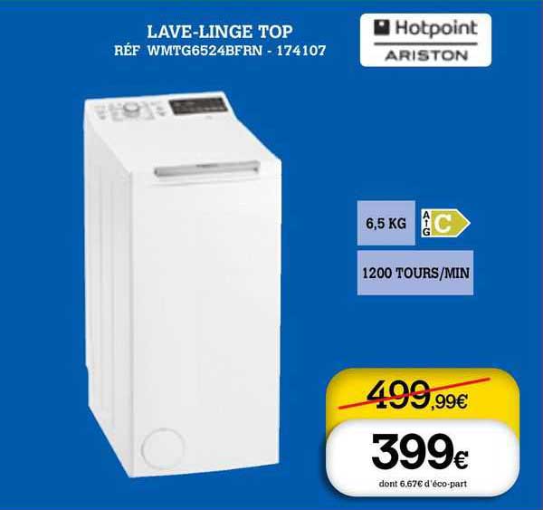 lave-linge top hotpoint ariston