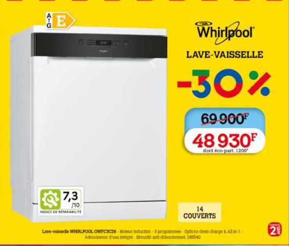 lave-vaisselle whirlpool
