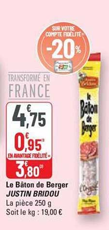 le bâton de berger justin bridou