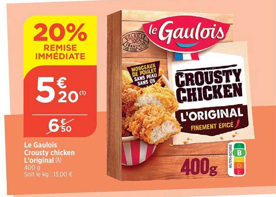 le gaulois crousty chicken l'original