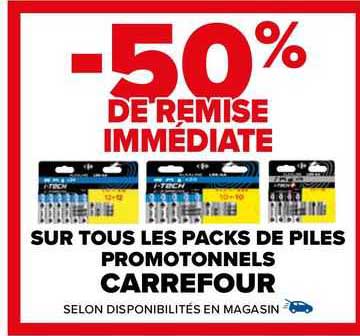Les Packs De Piles Promotionnels Carrefour