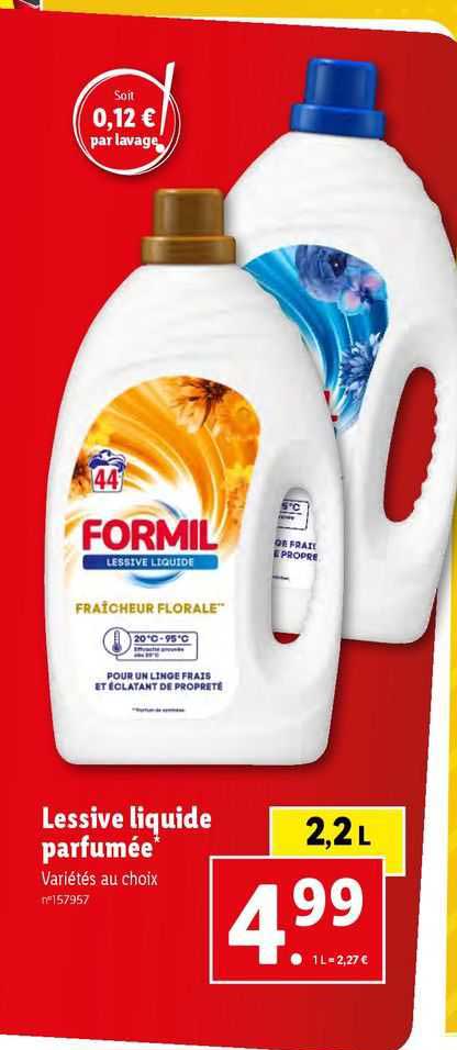 Lessive Liquide Parfumée Formil