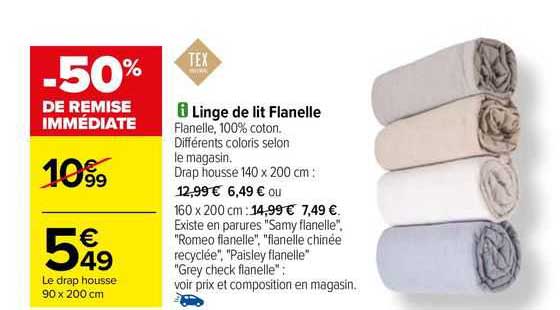 Linge De Lit Flanelle Tex Home