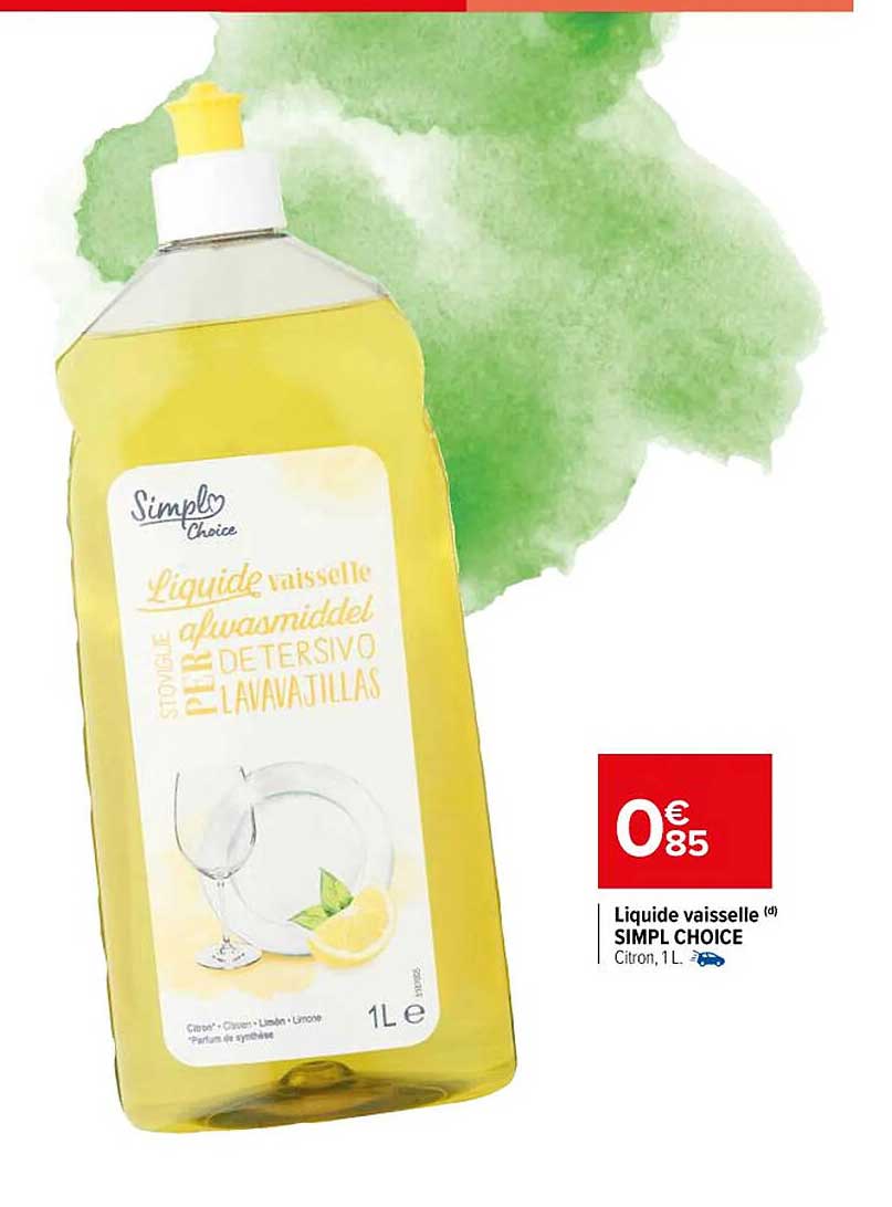 liquide vaisselle simpl choice
