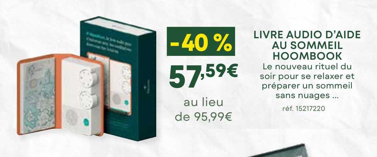 livre audio d'aide au sommeil hoombook