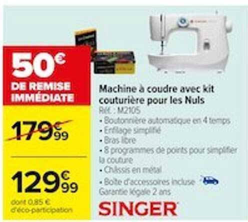 machine à coudre avec kit couturière pour les nuls singer