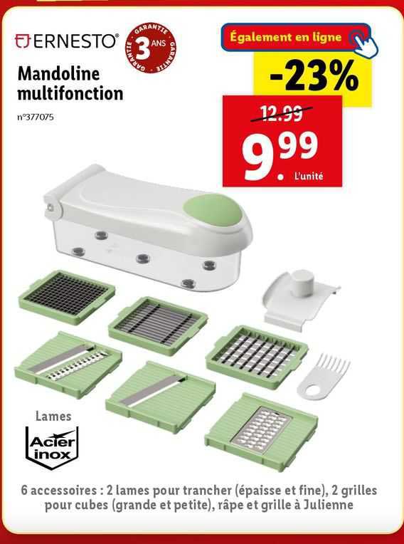 Mandoline Multifonction Ernesto