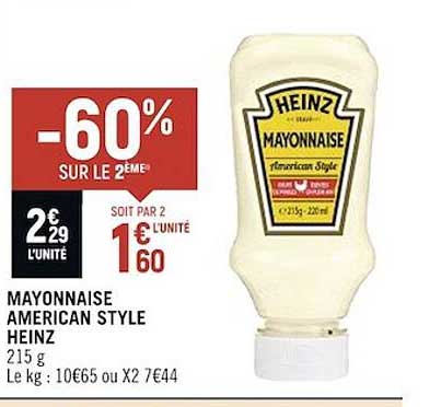 mayonnaise american style heinz