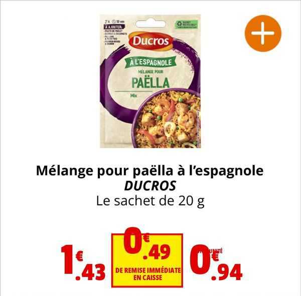 mélange pour paëlla à l'espagnole ducros