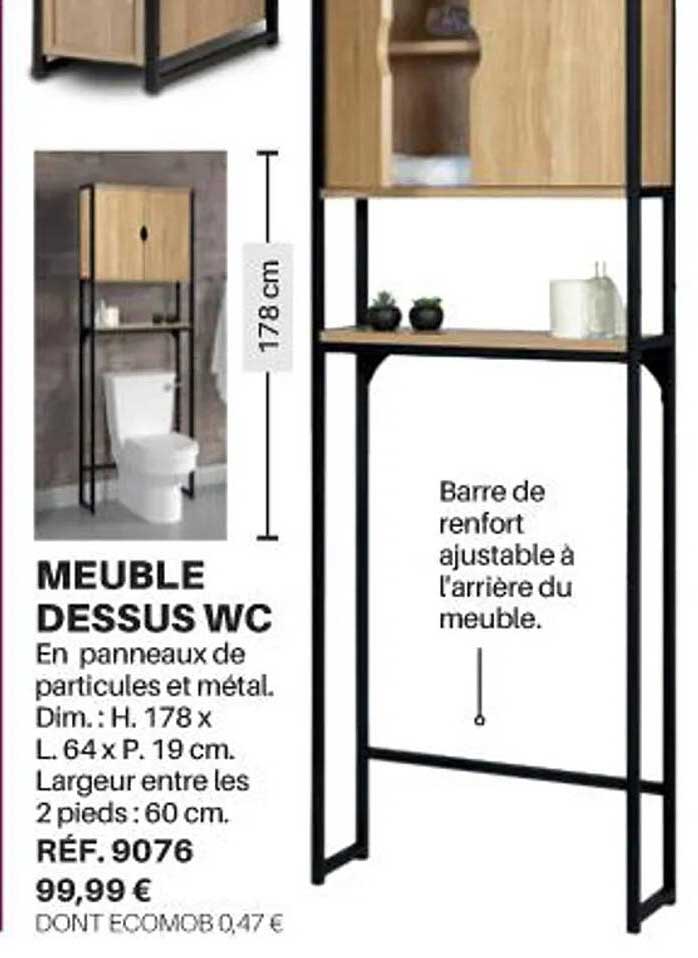 meuble dessus wc