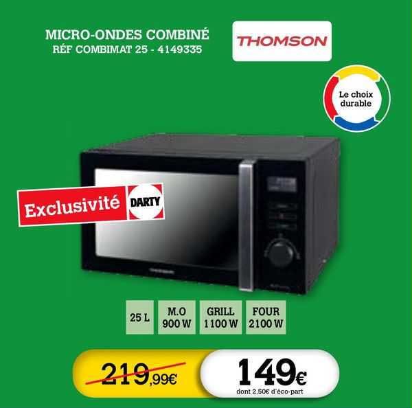 micro-ondes combiné thomson