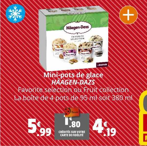 mini-pots de glace häagen-dazs