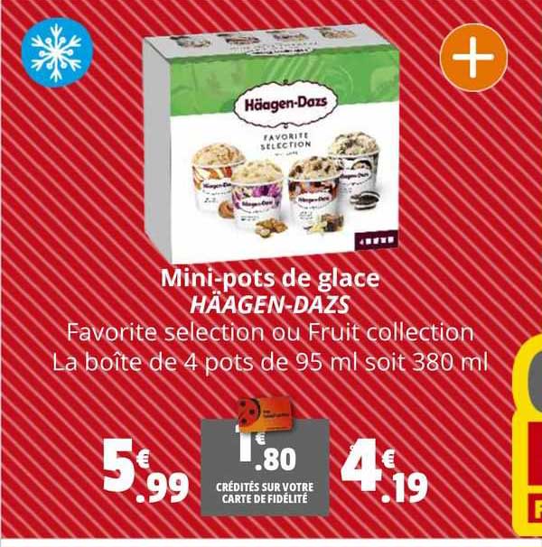 mini-pots de glace häagen-dazs