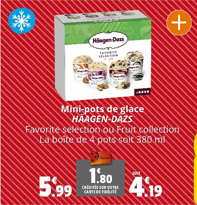 mini-pots de glace häagen-dazs