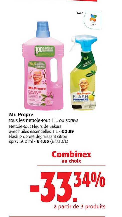 mr. propre tous les nettoie-out ou sprays