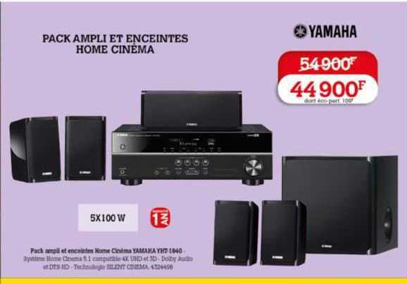pack ampli et enceintes home cinéma yamaha