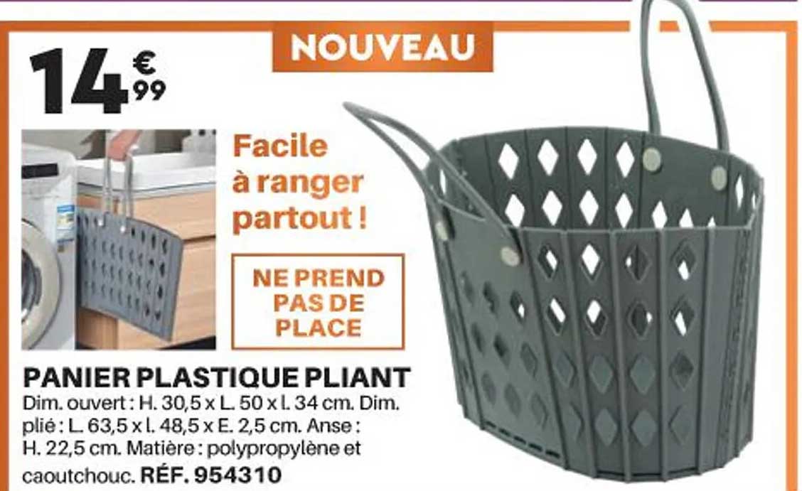 Panier Plastique Pliant
