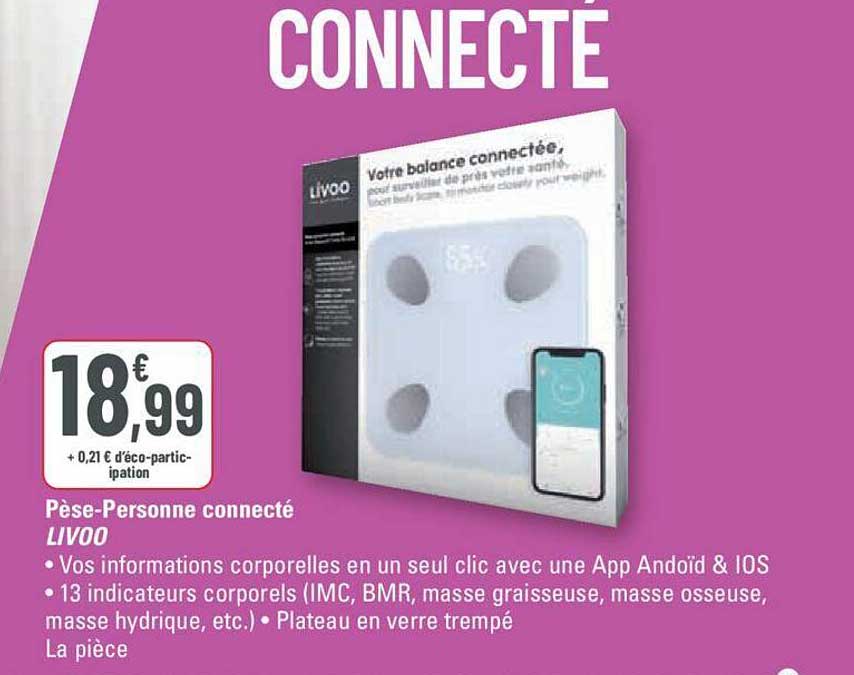 pèse-personne connecté livoo