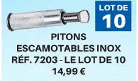 pitons escamotables inox