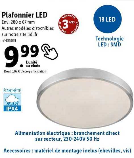 Plafonnier Led