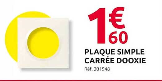 Plaque Simple Carrée Dooxie