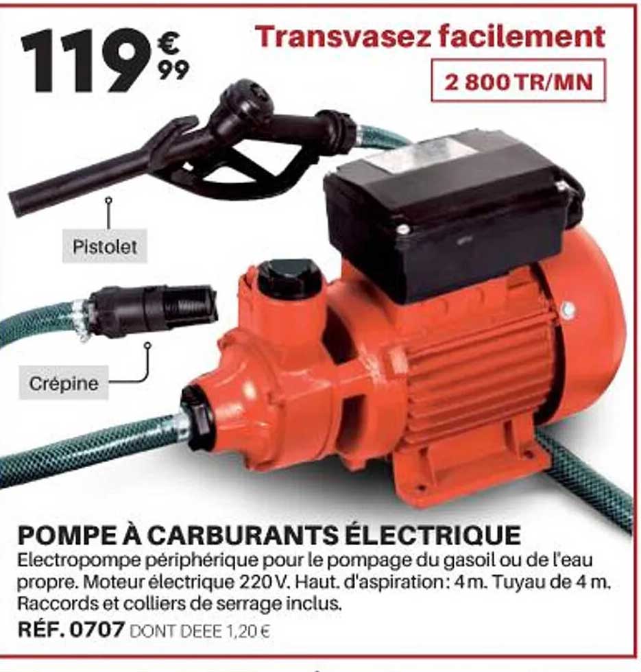 pompe à carburants électrique