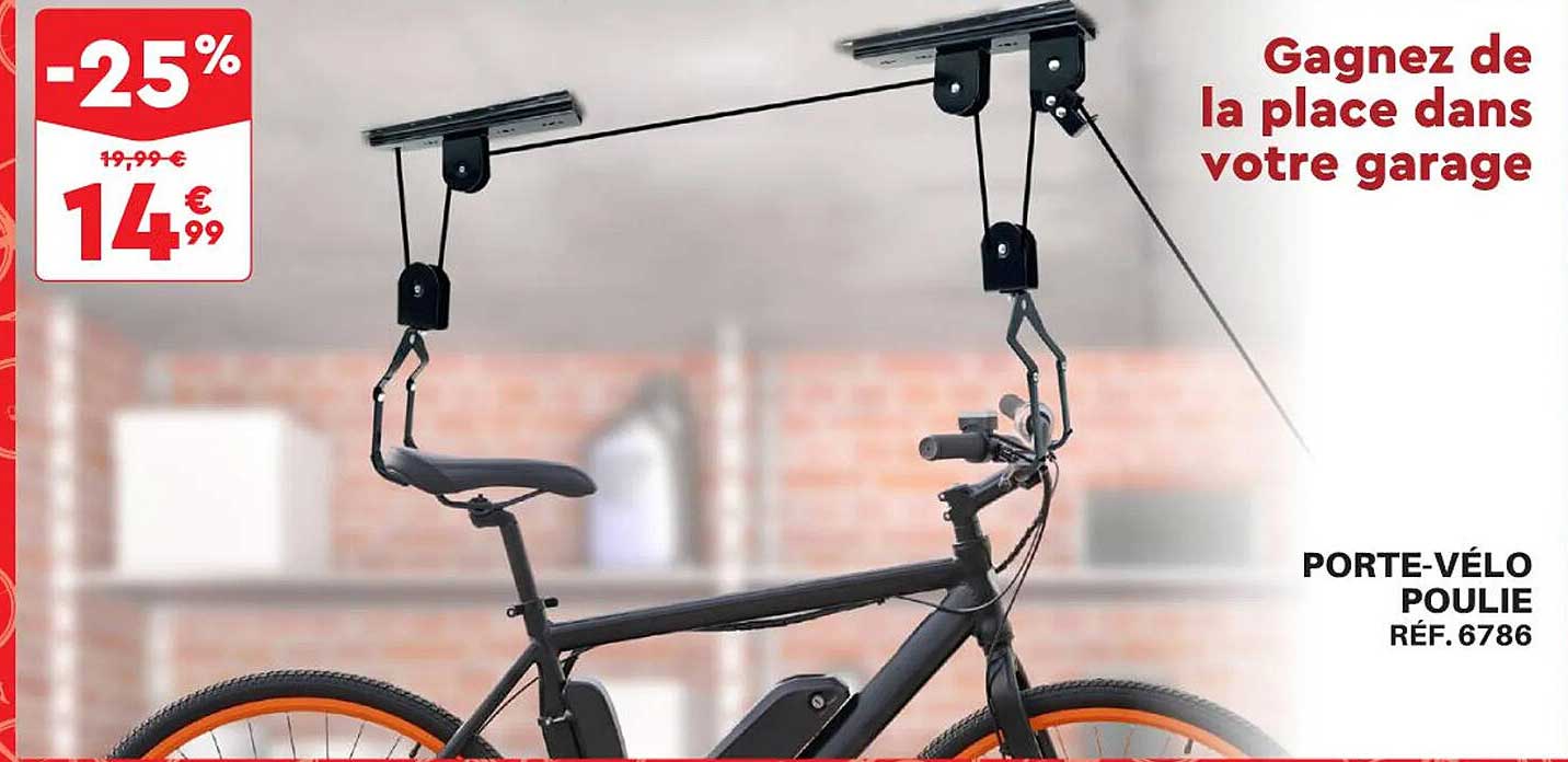 porte-velo poulie