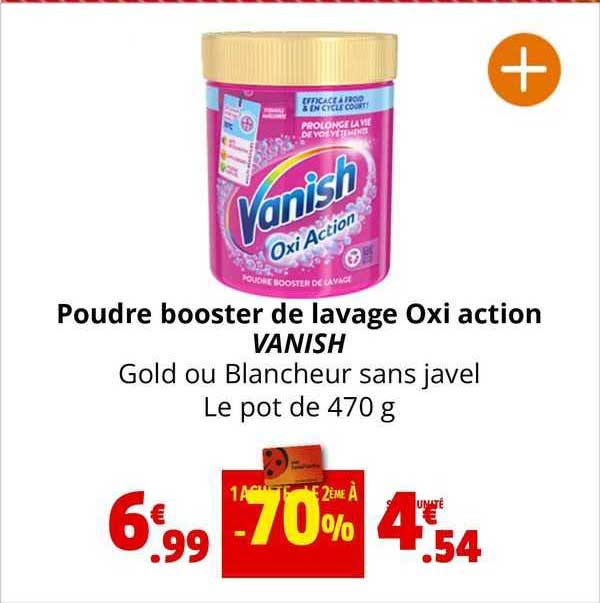 poudre booster de lavage oxi action vanish