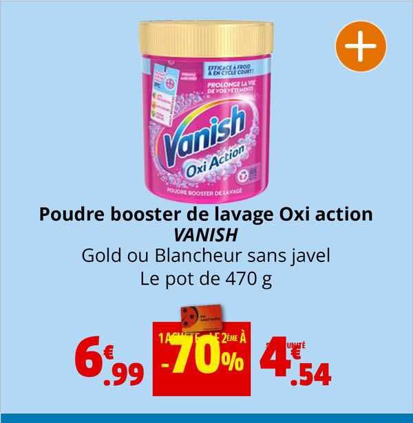 poudre booster de lavage oxi action vanish