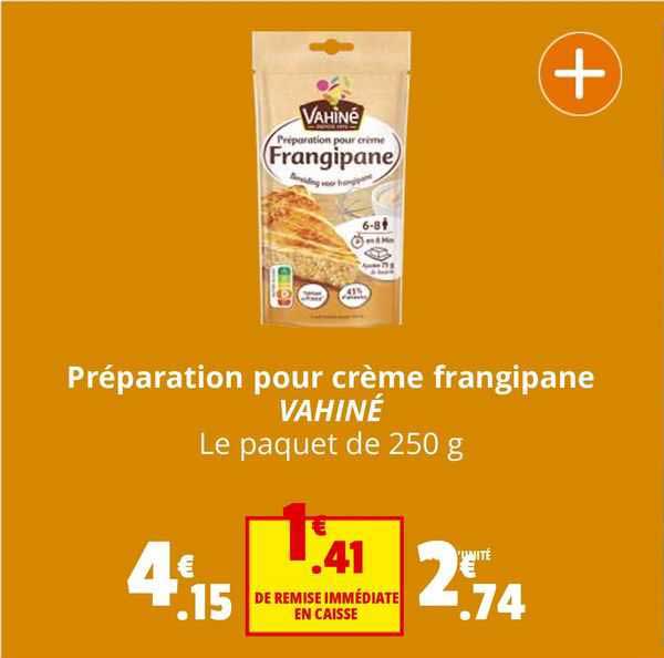 préparation pour crème frangipane vahiné