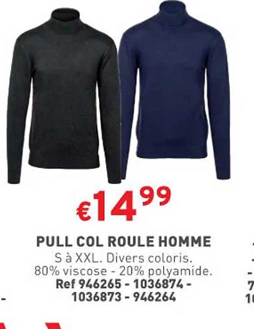 Pull Col Roulé Homme