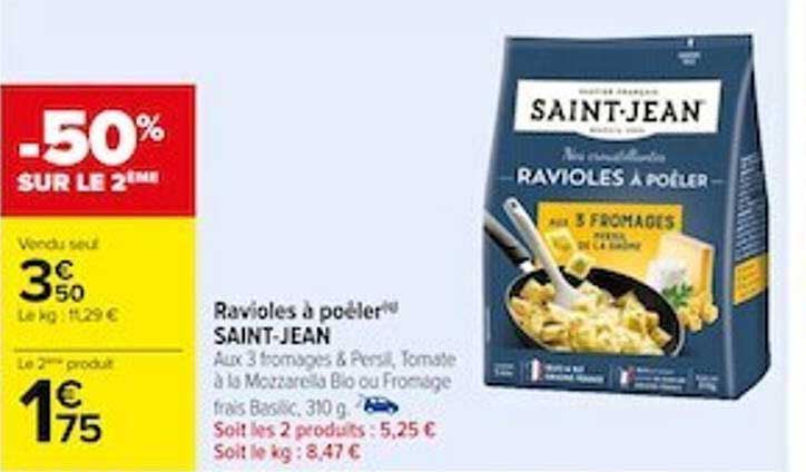 ravioles à poêler saint-jean