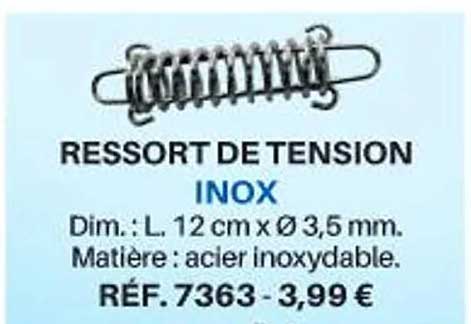 ressort de tension inox