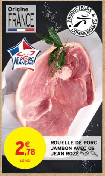 rouelle de porc jambon avec os jean rozé