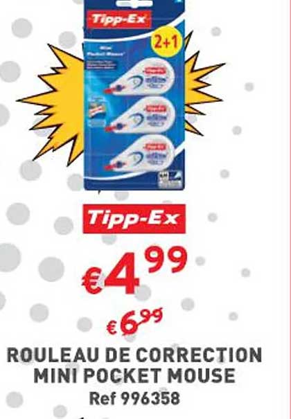 rouleau de correction mini pocket mouse tipp-ex