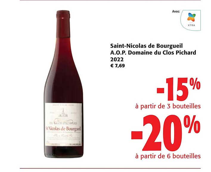 saint-nicolas de bourgueil a.o.p. domaine du clos pichard 2022