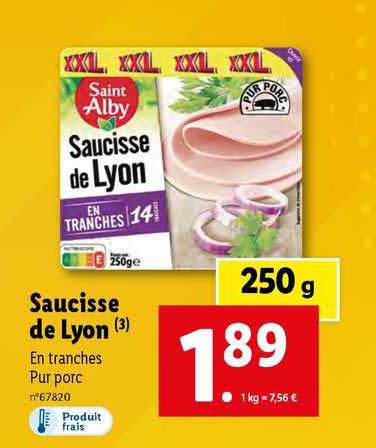 saucisse de lyon saint alby
