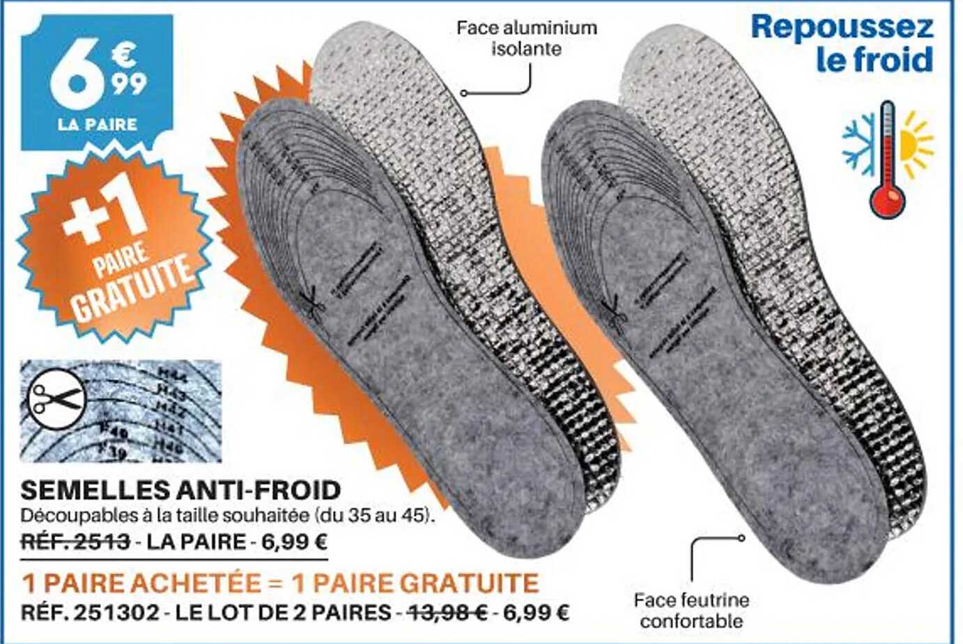 Semelles Anti-froid
