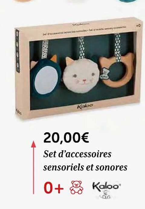 set d'accessoires sensoriels et sonores kaloo