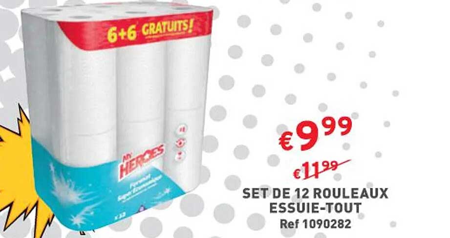 Set De 12 Rouleaux Essuie-tout My Heroes