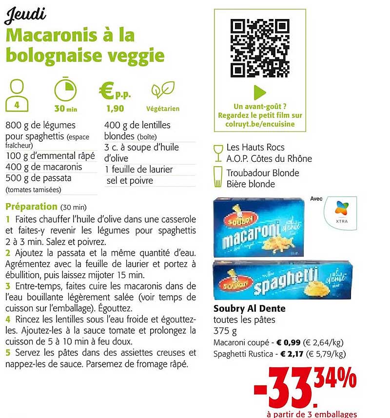 soubry al dente toutes les pâtes