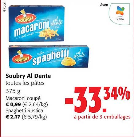 soubry al dente toutes les pâtes